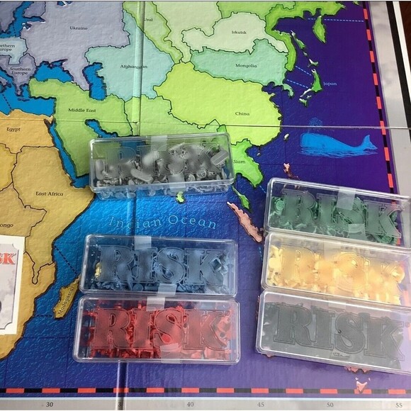 1993 Risk Board Game by Parker Brothers Missing Rule Book Very Good Condition - Picture 4 of 10